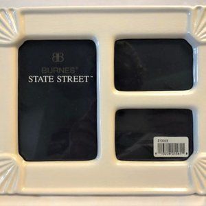 Never-Used 3-Photo Ceramic Picture Frame